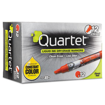 Quartet® Enduraglide Dry Erase Marker, Broad Chisel Tip, Red, Dozen freeshipping - TVN Wholesale